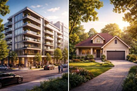 Comparatif entre un condominium condo et une maison traditionnelle