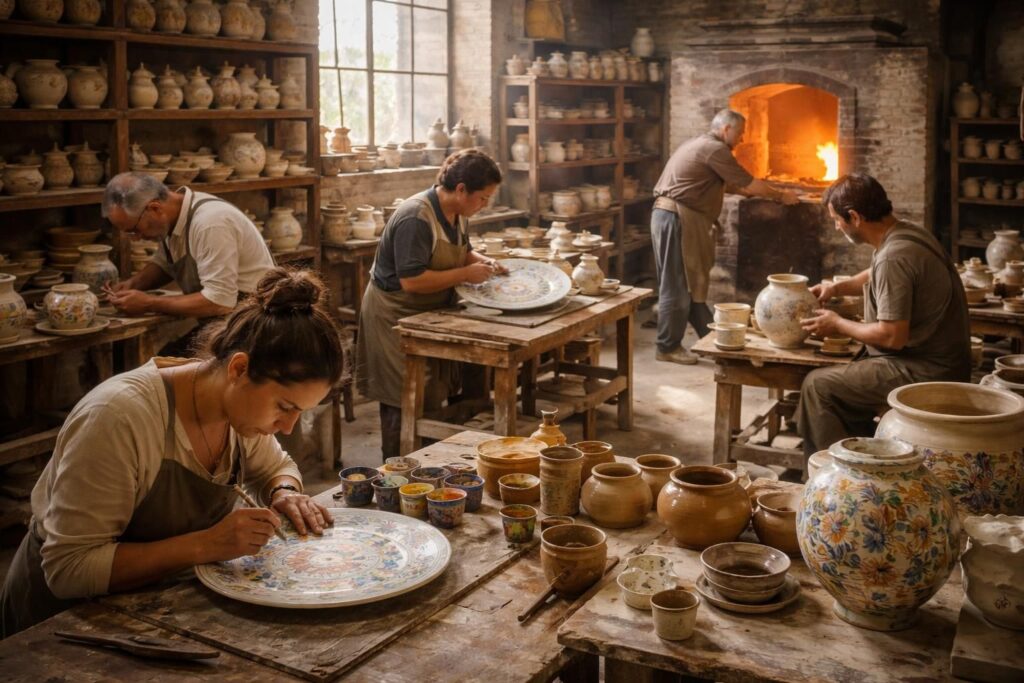 Dans les coulisses de la maison des majoliques : rencontres avec les artisans