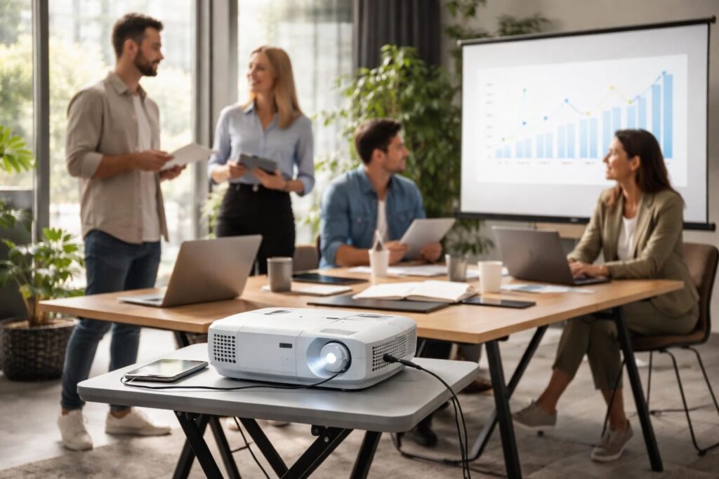 Vidéoprojecteur Acer : installation mobile pour réunions en biens, idées