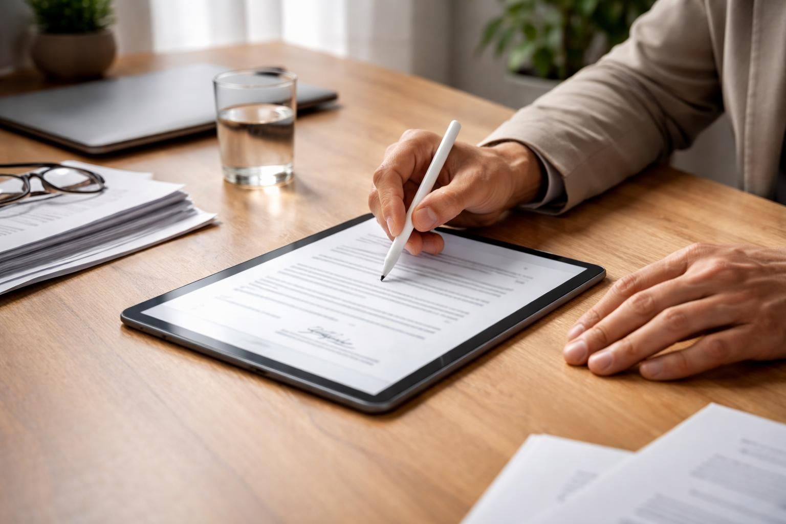 Faire signer un bail de location sur tablette tactile, sans imprimante