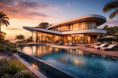 La villa boomerang à Royan : un lieu de vacances jumelant confort et esthétisme