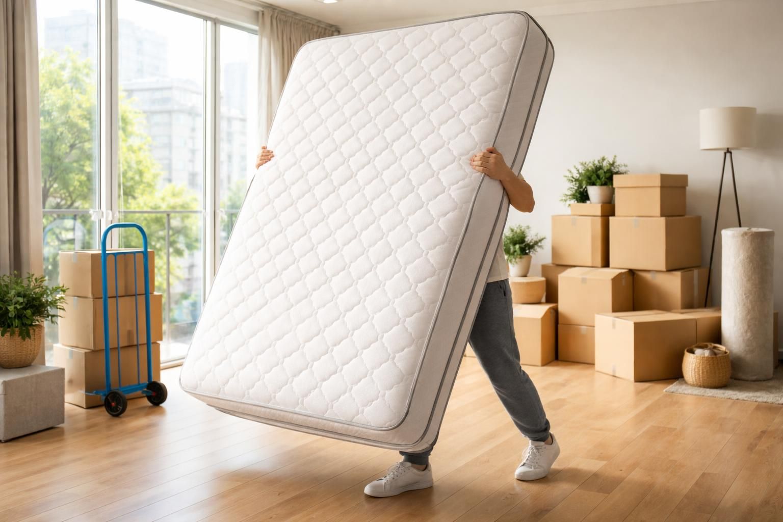 Astuces de déménagement : comment porter un matelas tout seul ?