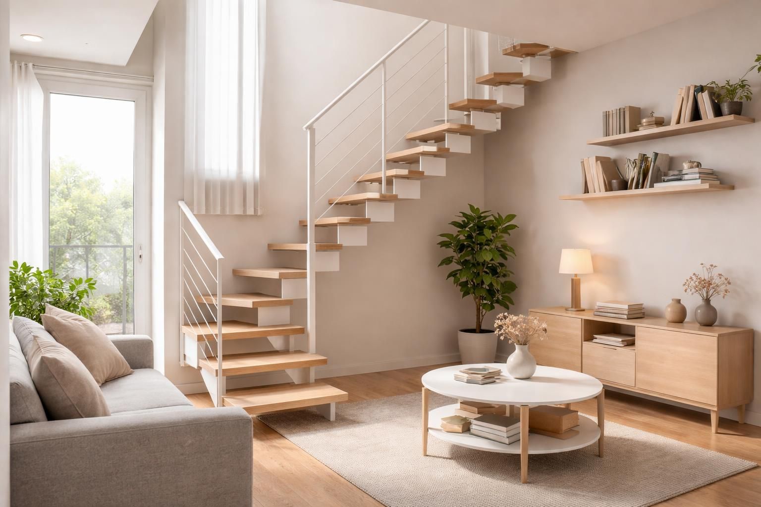Choisir des escaliers gain de place pour un petit appartement