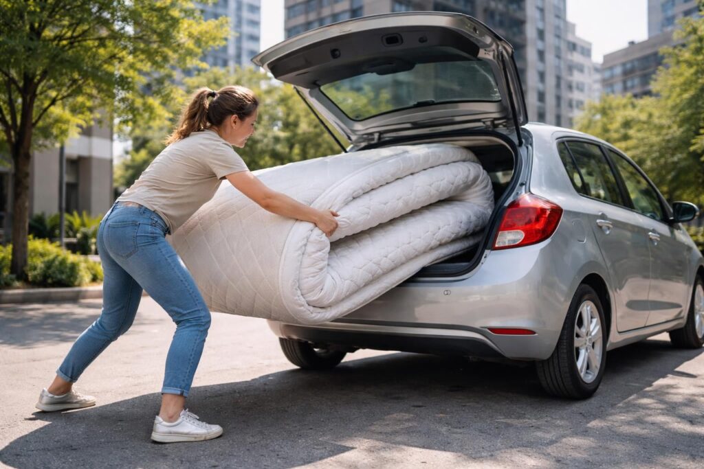 Transporter son matelas : peut-on vraiment le mettre dans le coffre ?